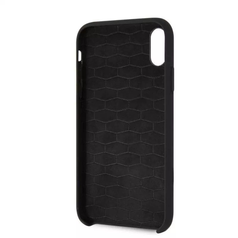 Capa rígida em silicone BMW para Apple iPhone XR, preta M Collection