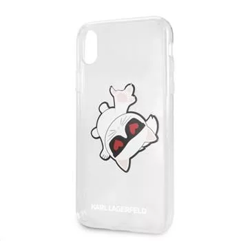 Capa rígida Fun Eaten Karl Lagerfeld para Apple iPhone XR, transparente