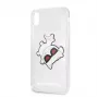 Capa rígida Fun Eaten Karl Lagerfeld para Apple iPhone XR, transparente