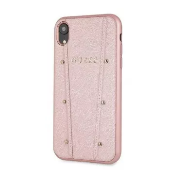 Capa rígida Kaia Guess para iPhone XR - rosa-ouro