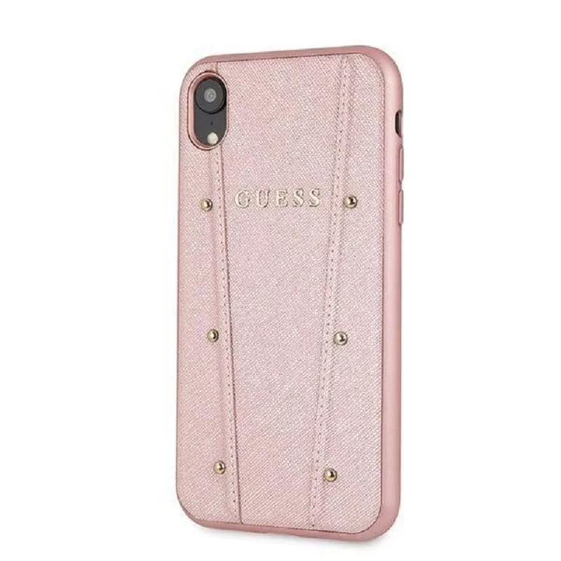 Capa rígida Kaia Guess para iPhone XR - rosa-ouro