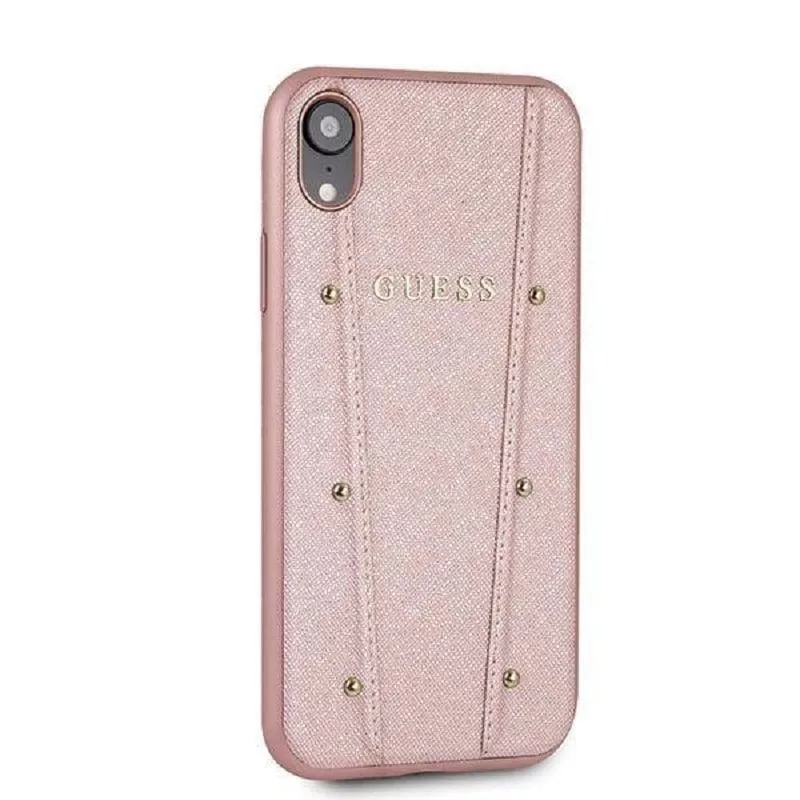 Capa rígida Kaia Guess para iPhone XR - rosa-ouro