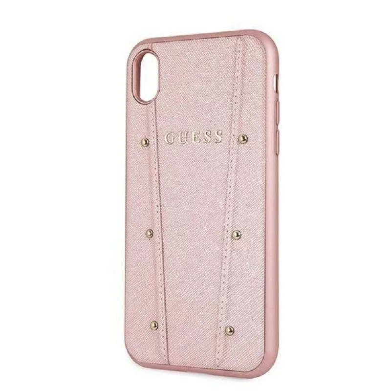 Capa rígida Kaia Guess para iPhone XR - rosa-ouro
