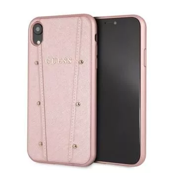 Capa rígida Kaia Guess para iPhone XR - rosa-ouro