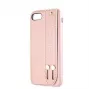 Capa Saffiano Strap Guess para iPhone 7/8/SE 2020, rosa