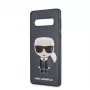 Capa Ikonik Full Body PC/TPU Karl Lagerfeld para Samsung Galaxy S10, azul