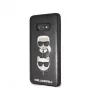 Karl Lagerfeld capa rígida Karl and Choupette para Samsung Galaxy S10e, preto