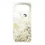 Capa Glitter Hearts Guess para Samsung Galaxy S10e, dourada