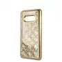 Capa rígida Glitter 4G Peony Guess para Samsung Galaxy S10e, dourada