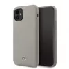 Capa em silicone líquido Mercedes-Benz para Apple iPhone 11, cinzenta