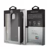 Capa rígida em pele com perfuração Mercedes-Benz para Apple iPhone 11 Pro Max, preta