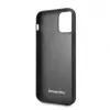 Capa rígida em pele carbono Mercedes-Benz para Apple iPhone 11 Pro, preta