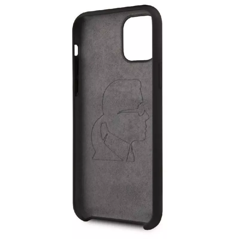 Capa em silicone Iconic Karl Lagerfeld para Apple iPhone 11 Pro, preta