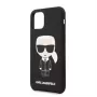 Capa em silicone Iconic Karl Lagerfeld para Apple iPhone 11 Pro, preta