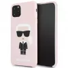 Capa Fullbody Ikonic em silicone Karl Lagerfeld para Apple iPhone 11 Pro Max, rosa