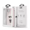 Capa Fullbody Ikonic em silicone Karl Lagerfeld para Apple iPhone 11 Pro Max, rosa