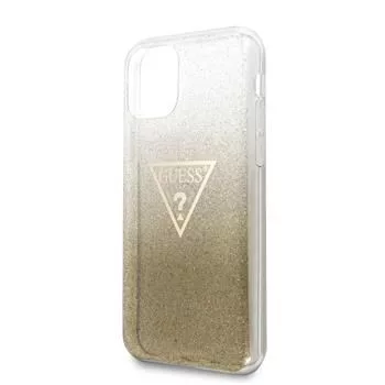 Capa Solid Glitter Guess para Apple iPhone 11 Pro, dourada
