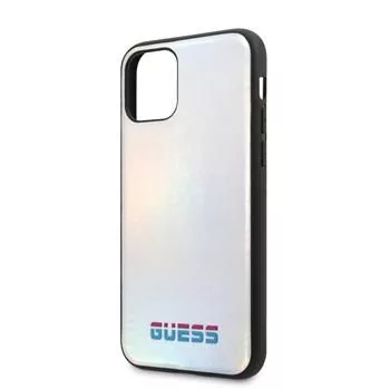 Guess Capa Iridescent para Apple iPhone 11 Pro prateada