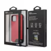 BMW Capa rígida Smooth PU Leather vermelha para Apple iPhone 11 Pro