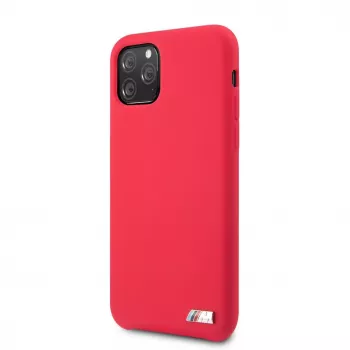 BMW Capa rígida de silicone vermelha para Apple iPhone 11 Pro