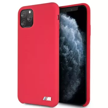 BMW Capa rígida de silicone vermelha para Apple iPhone 11 Pro Max