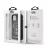 Karl Lagerfeld capa traseira de silicone Ikonik White Outline para Apple iPhone 11 Pro, preto