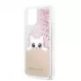 Guess capa Glitter Peek and Boo para Apple iPhone 11 Pro, rosa
