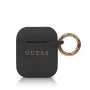 Guess Capa de silicone preta para AirPods 1/2