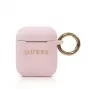 Guess Capa de silicone rosa para Apple AirPods (1.ª e 2.ª geração)