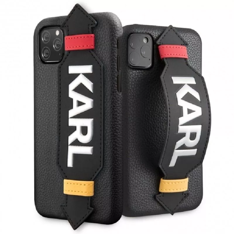 Karl Lagerfeld Capa com alça preta para Apple iPhone 11 Pro