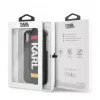 Karl Lagerfeld Capa de PU com alça preta para Apple iPhone X/XS