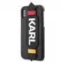 Karl Lagerfeld Capa de PU com alça preta para Apple iPhone X/XS