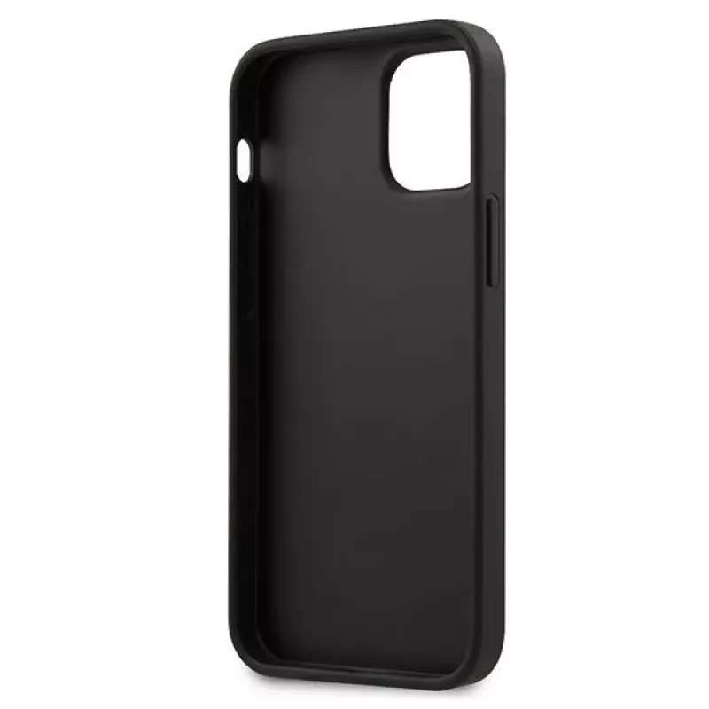 Guess GUHCP12SVSATMLRE Capa rígida Saffiano vermelha para Apple iPhone 12 Mini