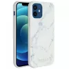Guess Capa Marble de PC/TPU branca para Apple iPhone 12 mini 5,4 polegadas