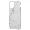 Guess Capa Marble de PC/TPU branca para Apple iPhone 12 mini 5,4 polegadas