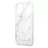 Guess Capa Marble de PC/TPU branca para Apple iPhone 12/12 Pro