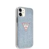 Guess Capa Denim Triangle de PC/TPU azul-claro para Apple iPhone 12 mini 5,4