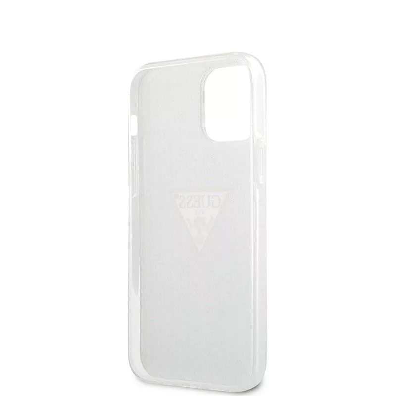 Guess Capa Denim Triangle de PC/TPU azul-claro para Apple iPhone 12 mini 5,4