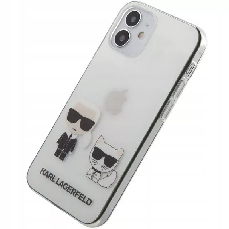 Karl Lagerfeld Capa Karl & Choupette de PC/TPU transparente para Apple iPhone 12 mini 5,4 polegadas