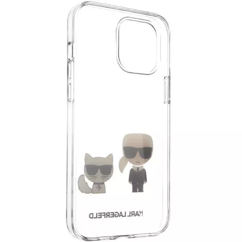 Karl Lagerfeld Capa Karl & Choupette de PC/TPU transparente para Apple iPhone 12 mini 5,4 polegadas