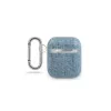 Guess Capa Denim Triangle azul-claro para AirPods