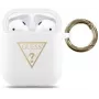 Guess Capa de silicone Triangle branca para Apple AirPods