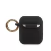 Guess Capa de silicone Triangle preta para AirPods Pro (1.ª e 2.ª ger.)