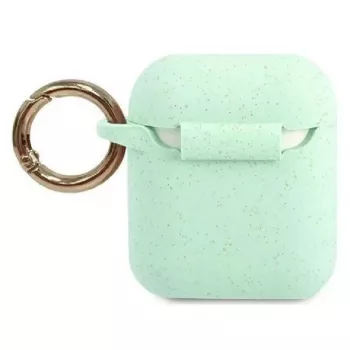 Guess Capa de silicone Glitter verde para AirPods Pro