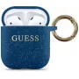 Guess Capa de silicone azul para AirPods