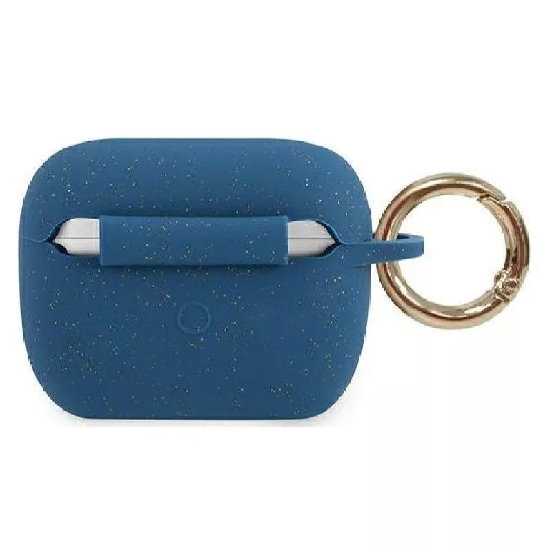 Guess Capa de silicone azul para AirPods Pro