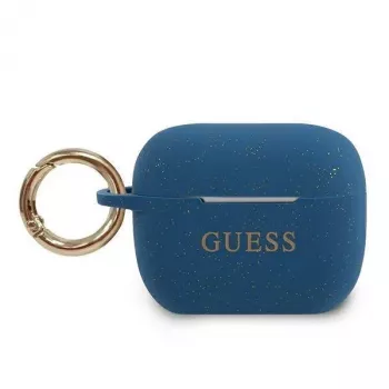 Guess Capa de silicone azul para AirPods Pro