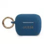 Guess Capa de silicone azul para AirPods Pro