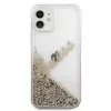 Guess Capa Liquid Glitter Vintage dourada para Apple iPhone 12 Mini 5,4 polegadas