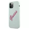Guess Capa Fuschia azul para Apple iPhone 12 Pro Max 6,7 polegadas